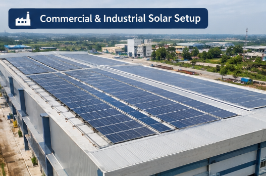 Commercial & Industrial Solar Setup